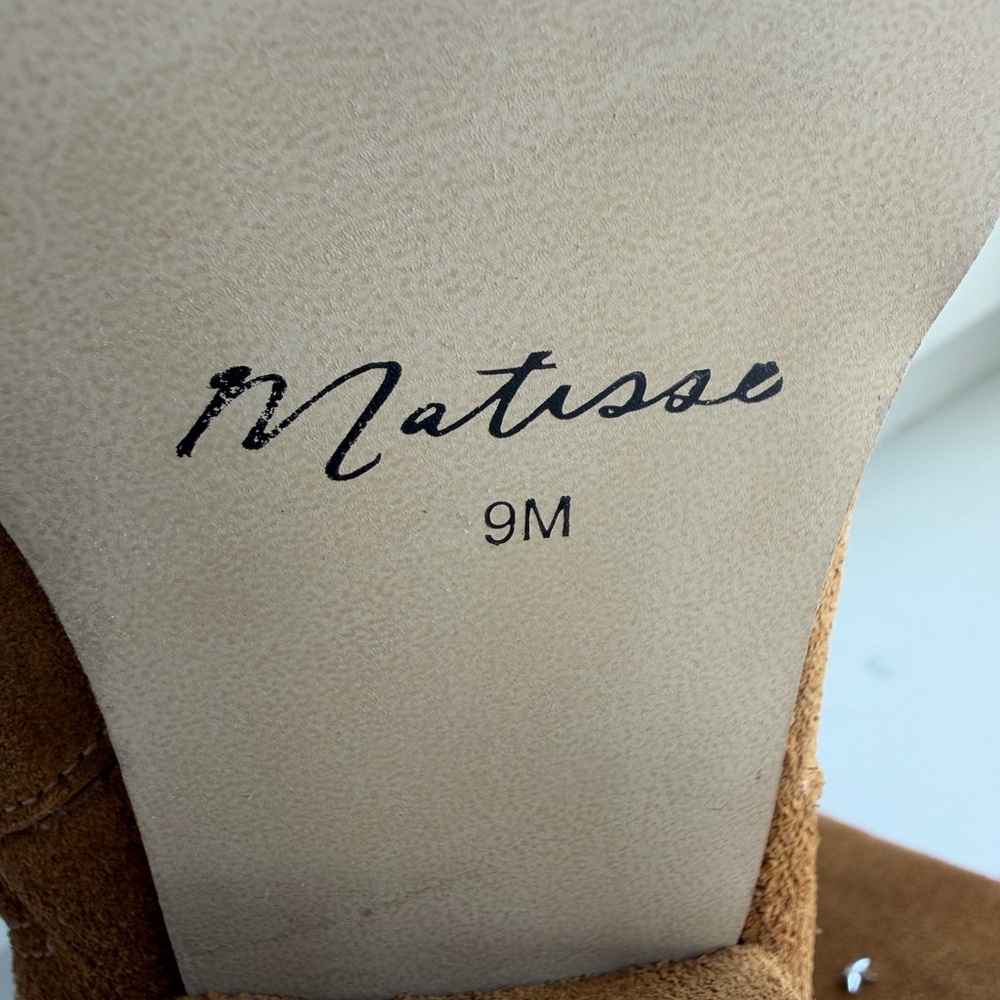Matisse Brown Suede Star-Studded Ankle Boots - Picture 8 of 11